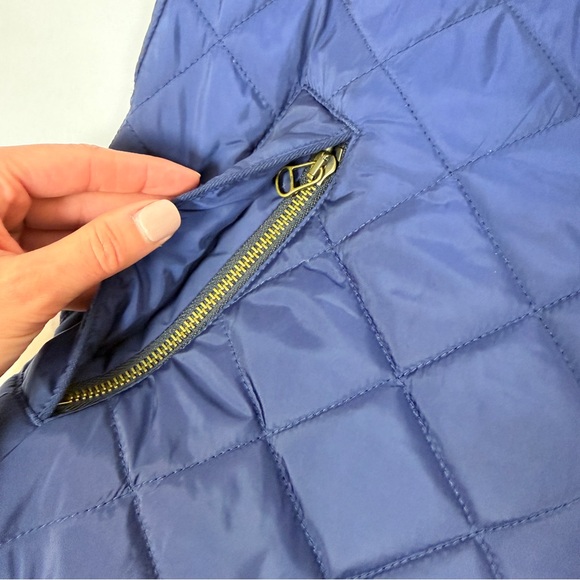 Ralph Lauren Women’s M Quilted Vest Navy Blue Full Zip Equestrian Classic Preppy - Picture 7 of 9